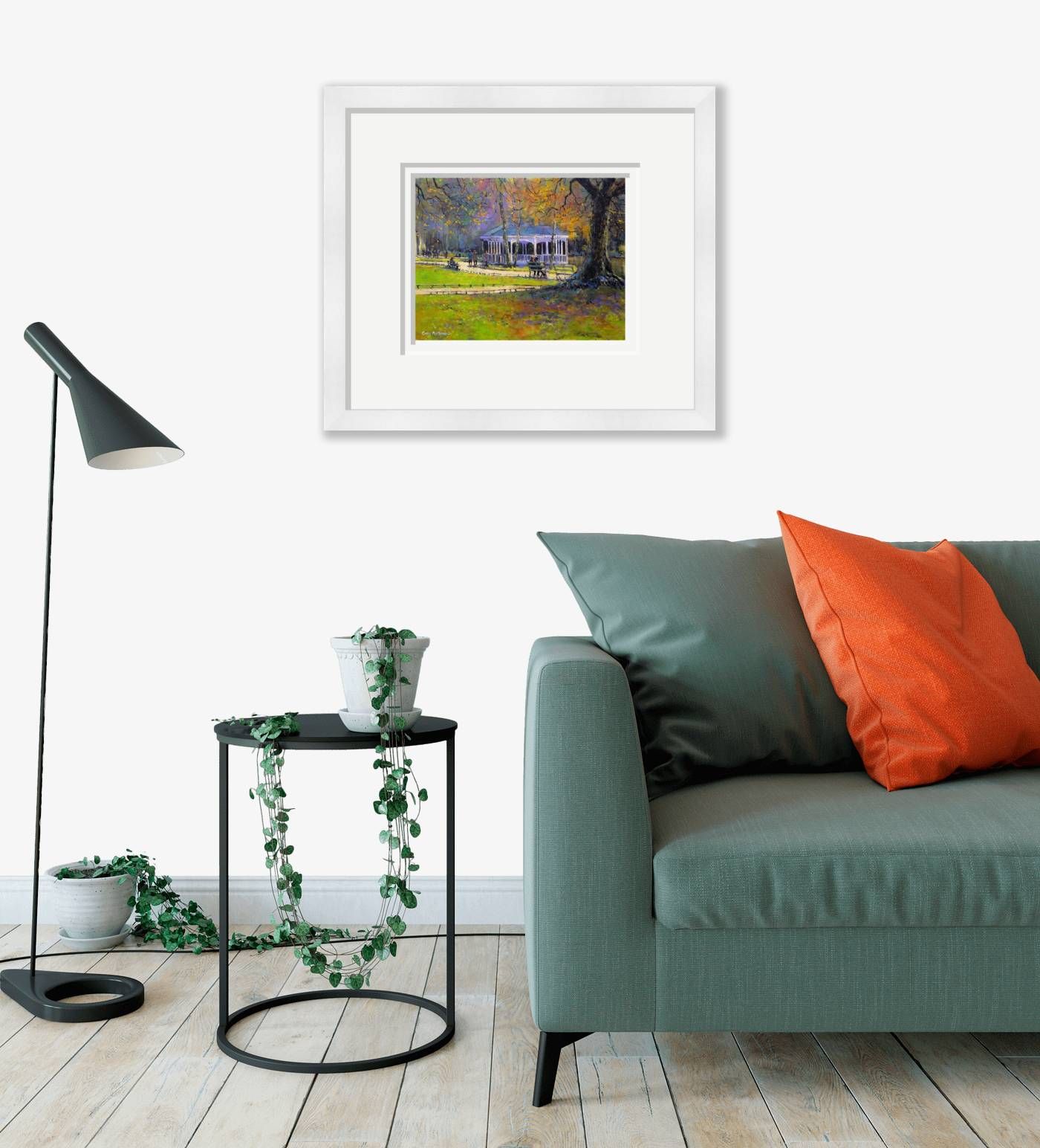 Large framed - Summer in the Green, Dublin 101 by Chris McMorrow