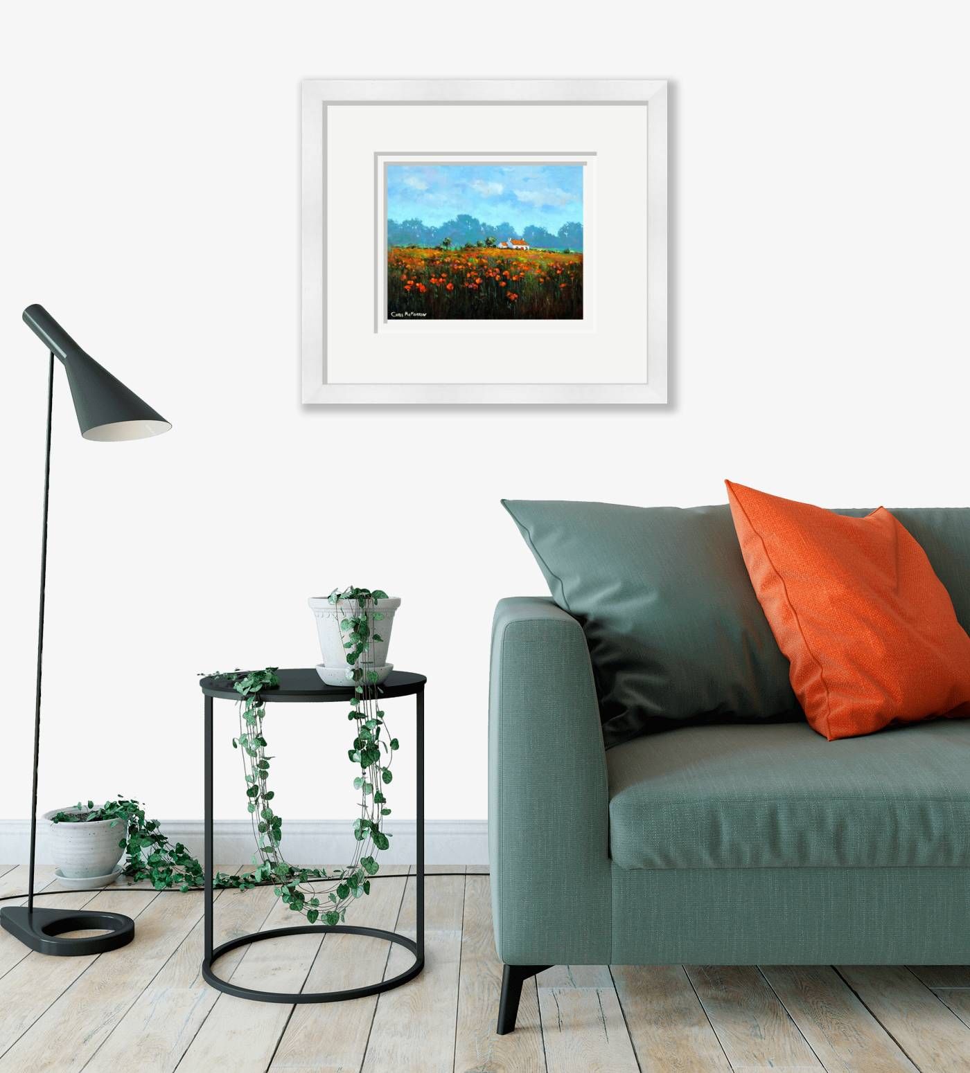 Large framed - Poppy Meadow - 155 by Chris McMorrow