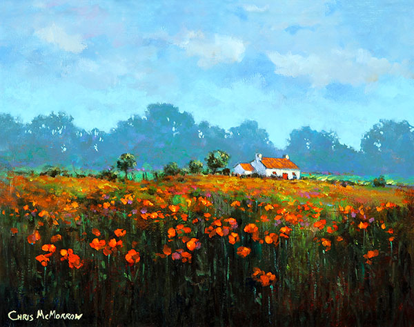 Poppy Meadow - 155 by Chris McMorrow