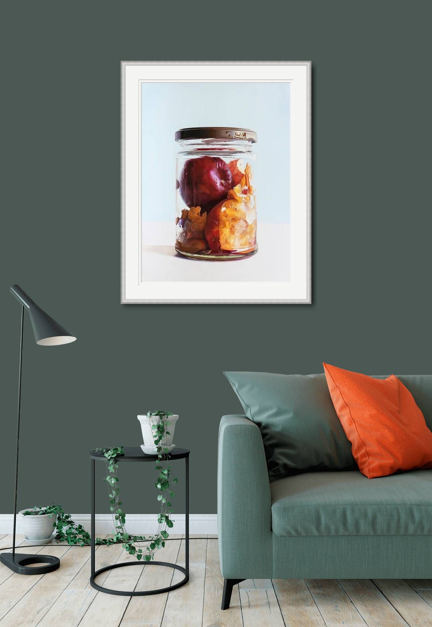 Small  - Plums in Jar by Stephen Johntson