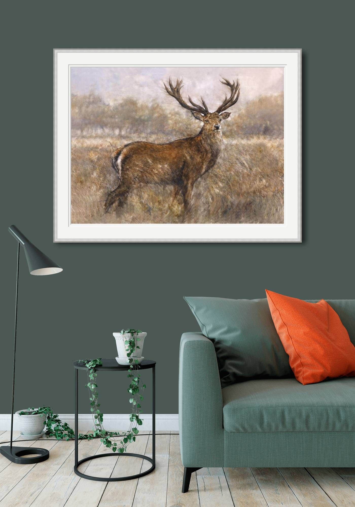 Large  - Misty Morning Stag by Gary Benfield