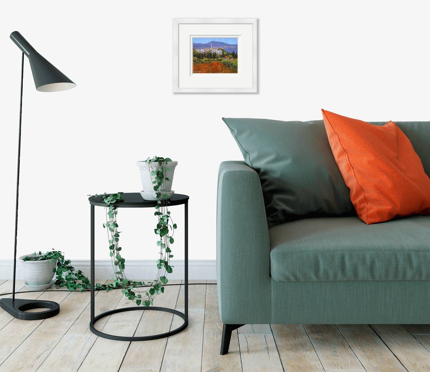 Small framed - Tuscan Poppies - 322 by Chris McMorrow