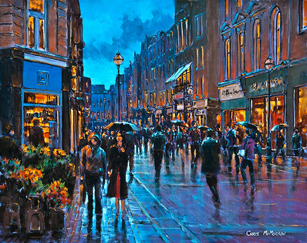 Shoppers, Grafton Street - 336 by Chris McMorrow