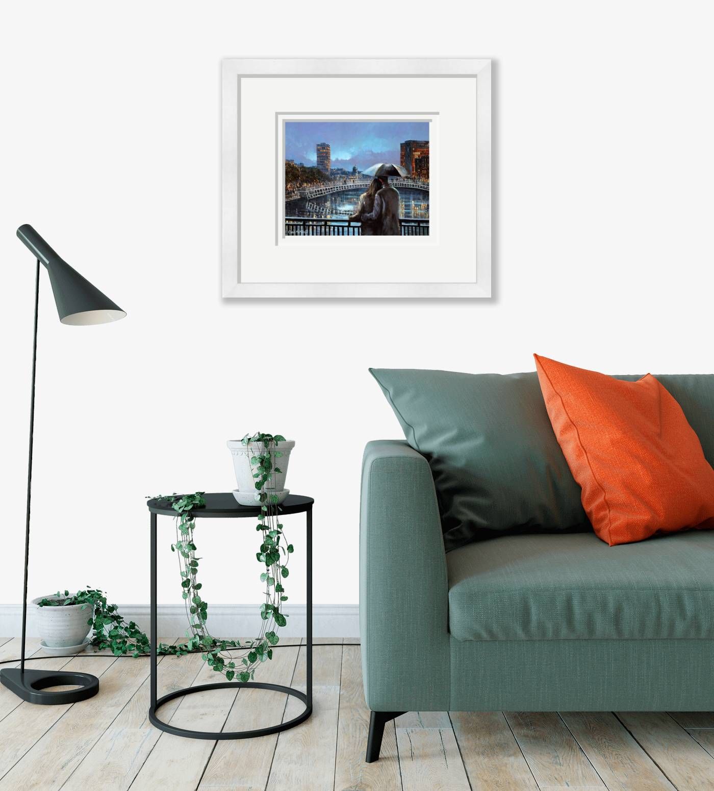 Large framed - Liffey Lovers - 364 by Chris McMorrow
