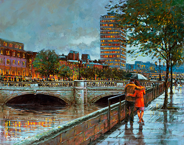 A Walk by the Liffey - Dublin- 428 by Chris McMorrow