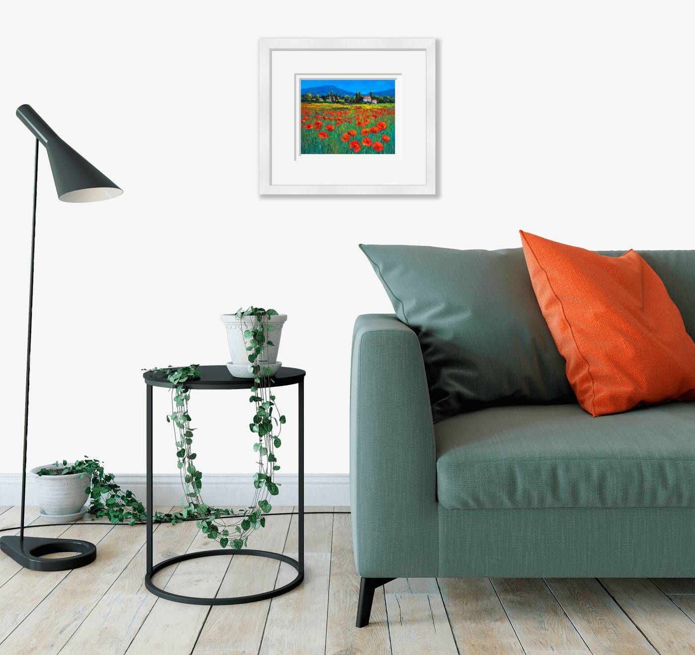 Medium framed  - Poppies in Provence - 468 by Chris McMorrow