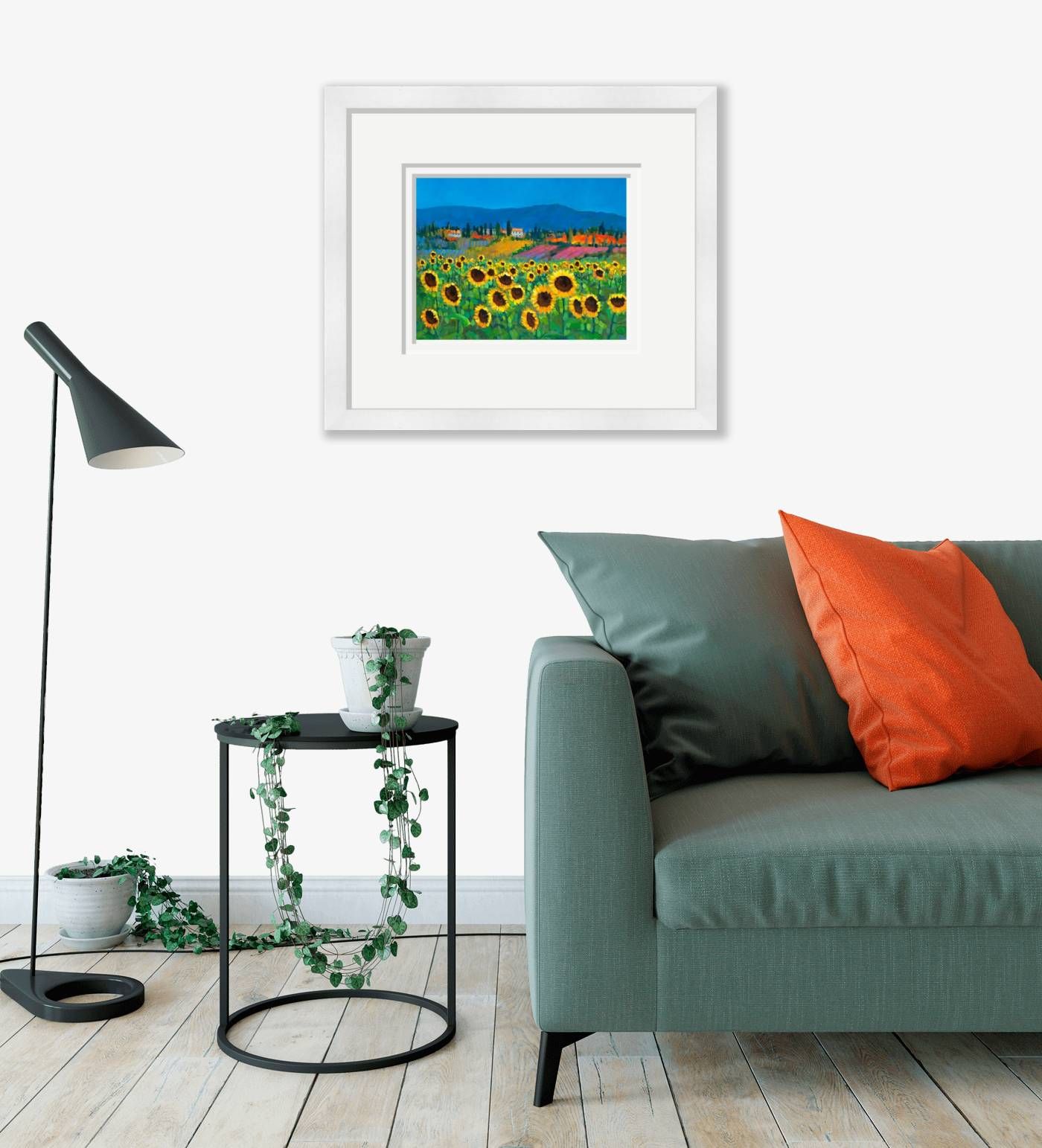Large framed - Sunflowers in Tuscany - 469 by Chris McMorrow