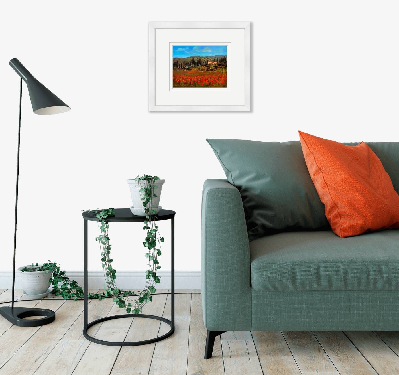 Medium framed - Poppies, Tuscany - 51 by Chris McMorrow