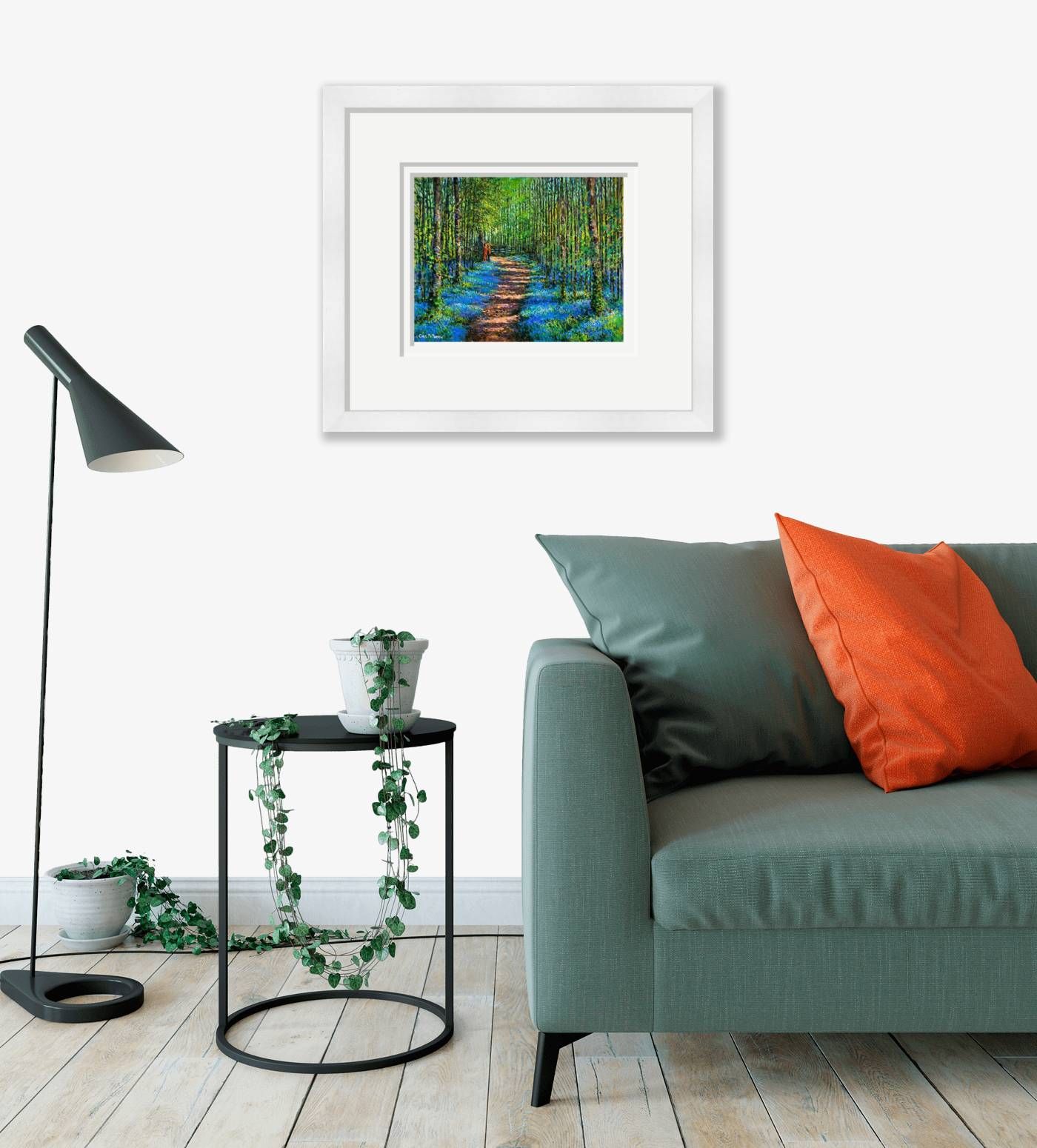 Large framed - Bluebell Walk - 550 by Chris McMorrow