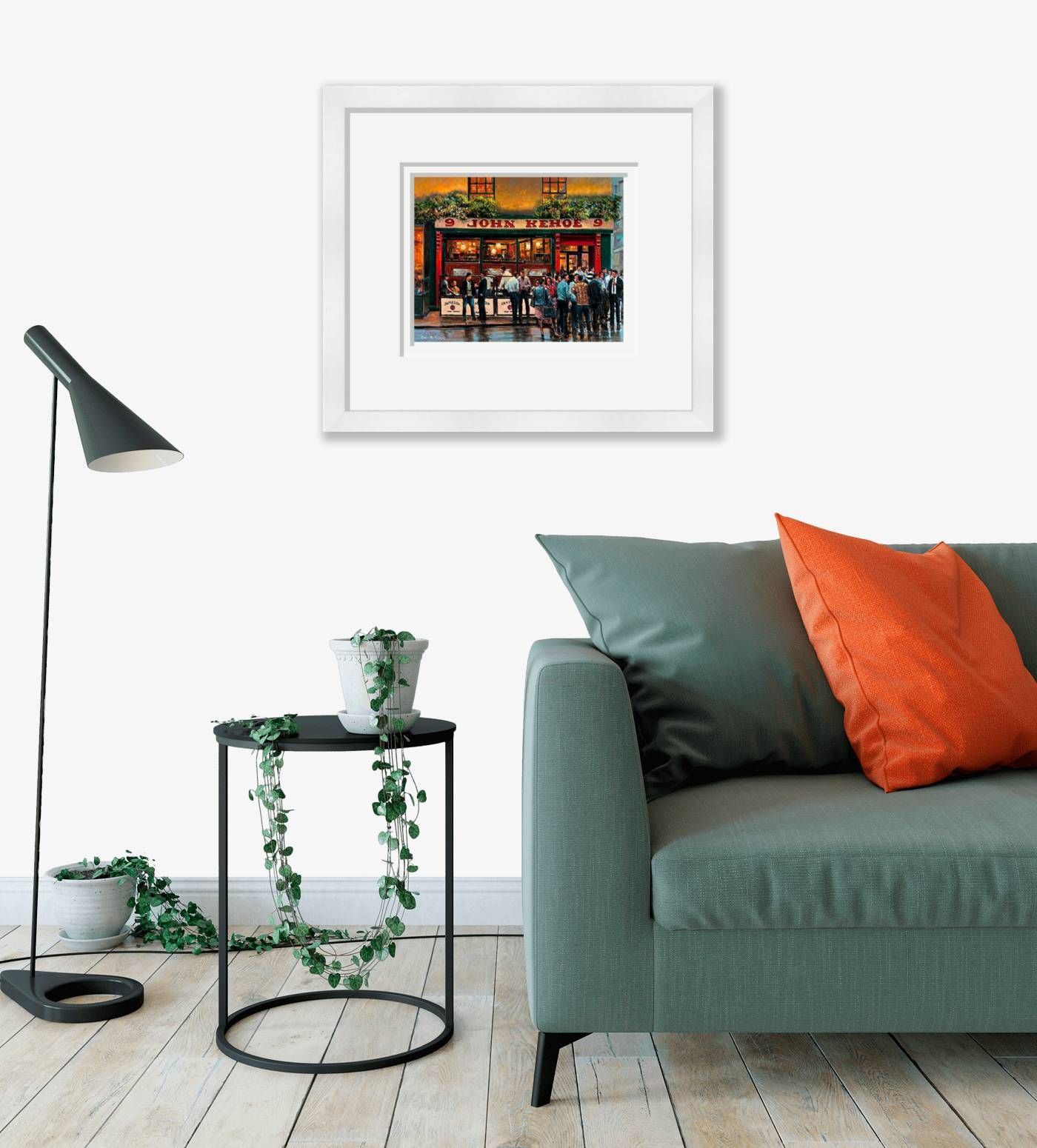 Large framed - Evening Drinks, Kehoes Pub, Dublin - 683 by Chris McMorrow