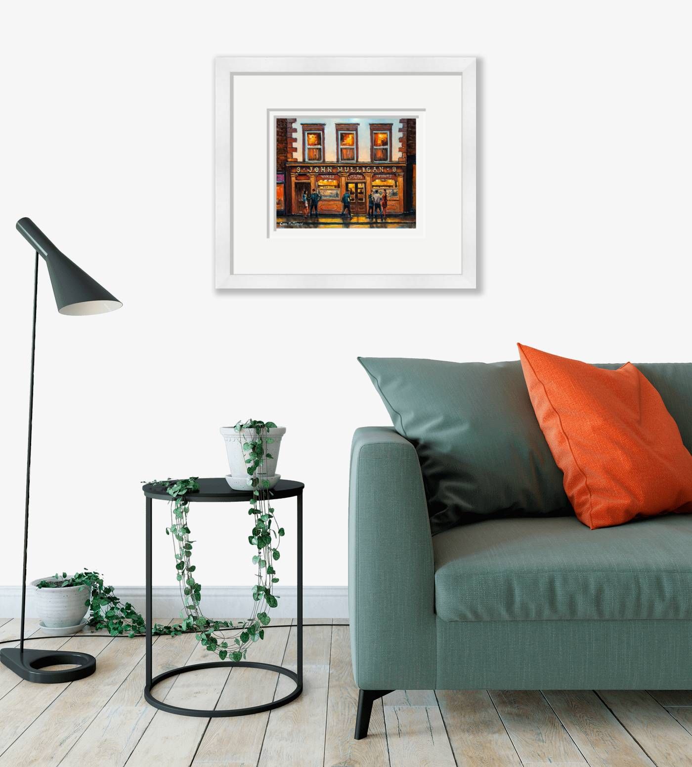 Large framed - Mulligans Pub, Poolbeg Street, Dublin - 731 by Chris McMorrow