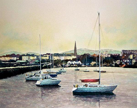 Boats at Rest, Dun Laoghaire, Co Dublin - 915 by Chris McMorrow