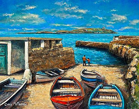 Chris McMorrow - Boats, Coliemore Harbour, Co Dublin - 622