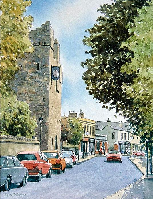 Chris McMorrow - Dalkey Castle and Village, Dublin - 1014