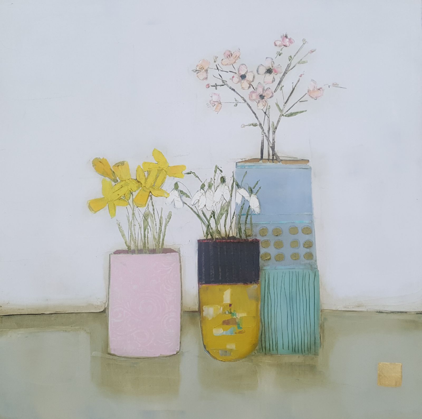First Spring Blooms by Eithne  Roberts