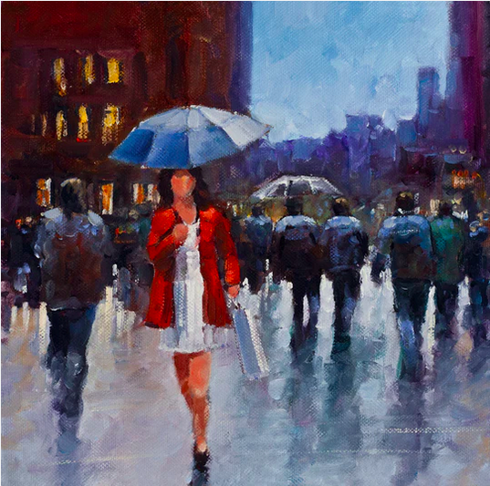 Girl in a Red Jacket - 505 by Chris McMorrow