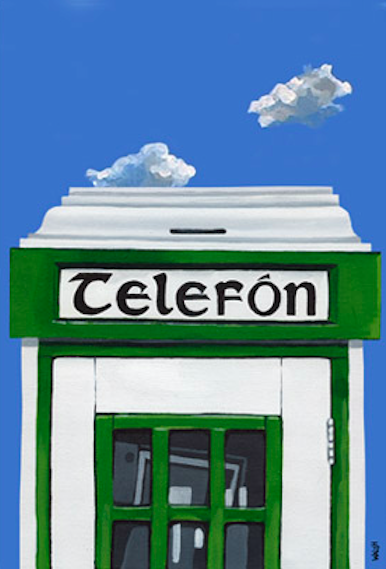 Irish Telefon box by Orla Walsh