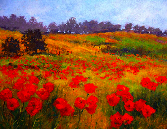Meadow poppies - 921 by Chris McMorrow