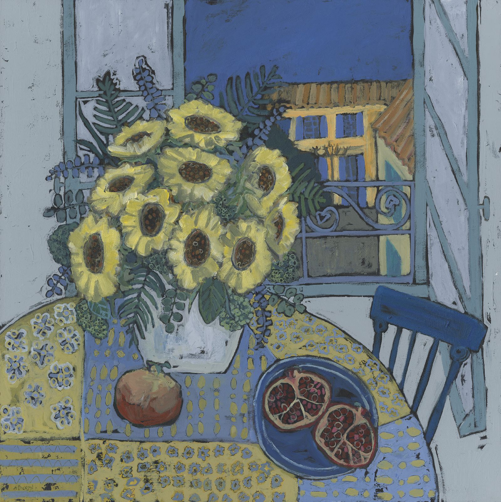 Provencal Sunflowers by Alison  Dickson