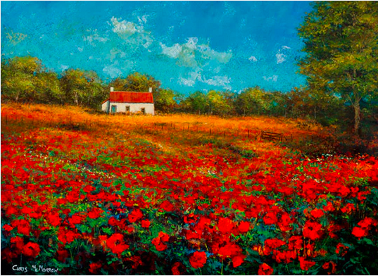 Red Poppyfield - 734 by Chris McMorrow