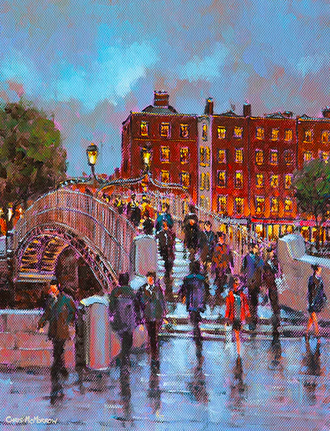 Reflections, The Halfpenny Bridge, Dublin - 017 by Chris McMorrow