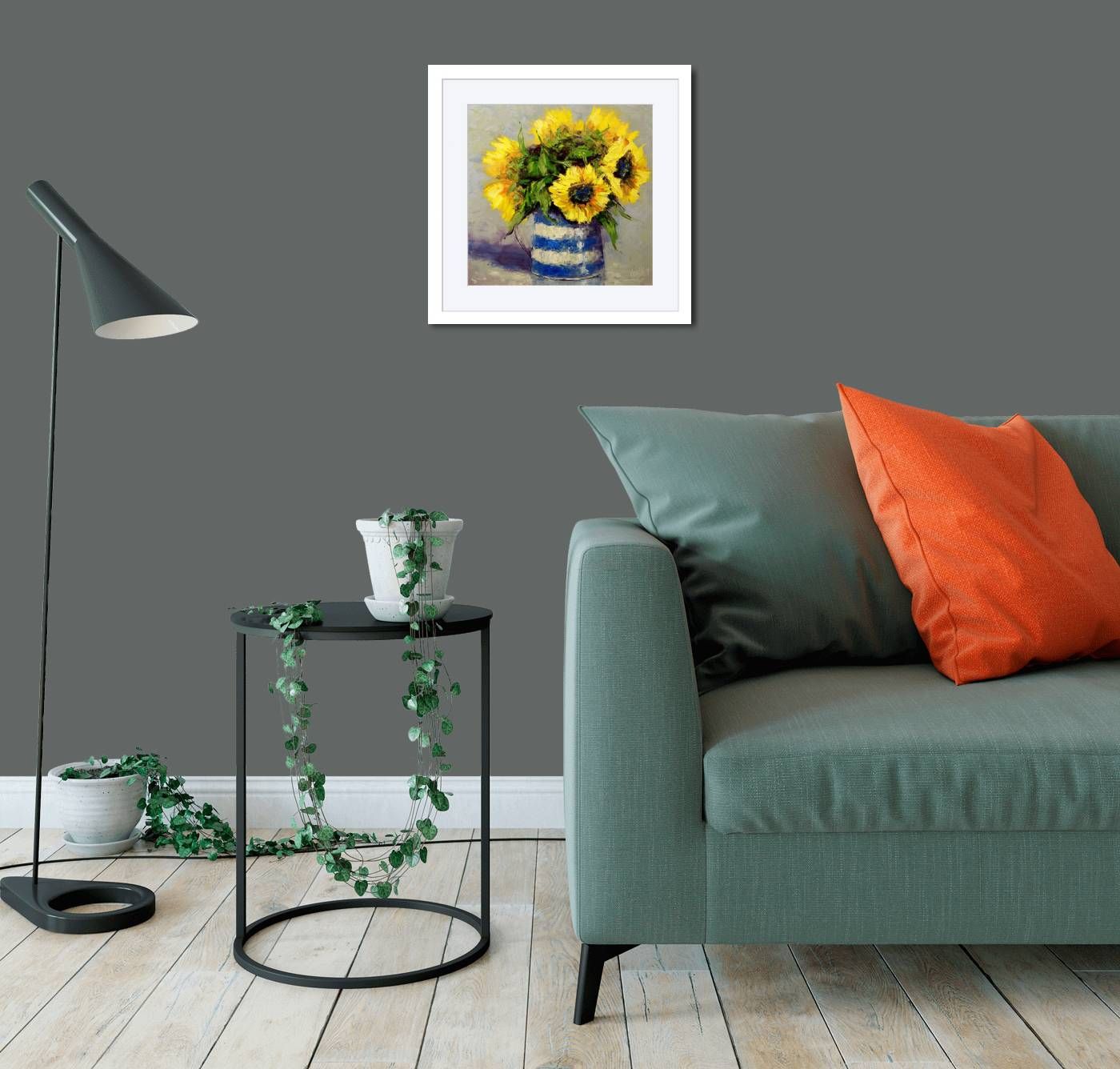 Large - SUNFLOWERS IN A JUG by Karen Wilson
