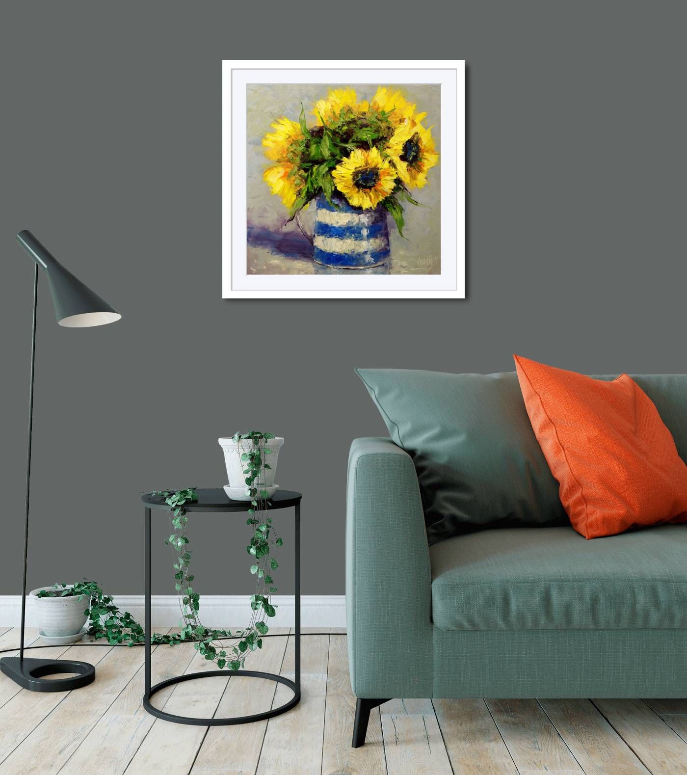 Extra Large - SUNFLOWERS IN A JUG by Karen Wilson
