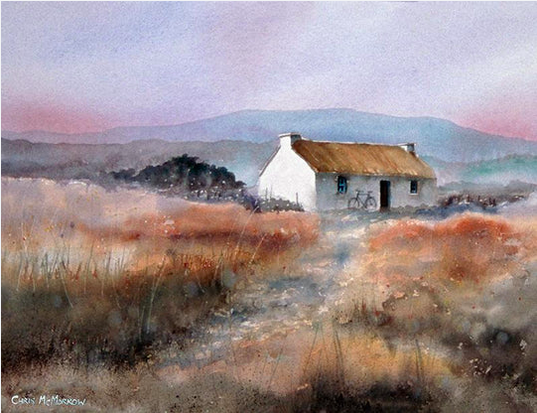 Thatched Irish Cottage - 1017 by Chris McMorrow