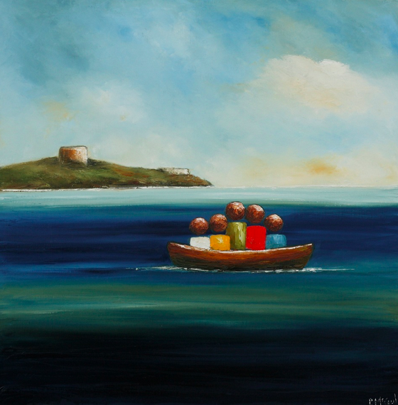 The Dalkey Boaters by Padraig McCaul