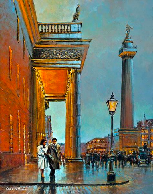 The GPO and Nelsons Pillar, Dublin - 666 by Chris McMorrow