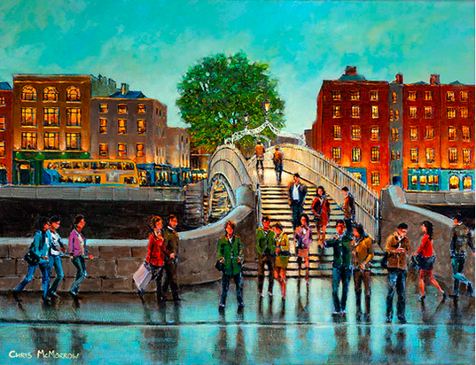 The Halfpenny Bridge, Dublin - 305 by Chris McMorrow
