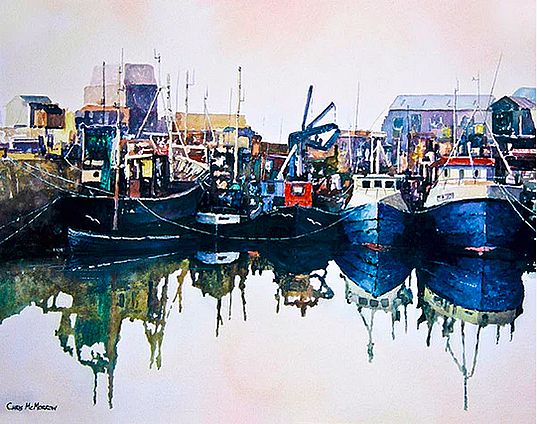 Chris McMorrow - Trawlers at Rest, Howth - 914