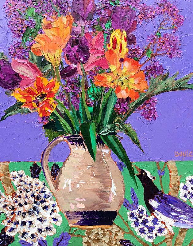 Lucy Doyle - Tulips and Honesty